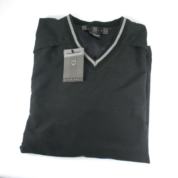 Nike Other - Nike Golf Black V Neck SS Pullover Windbreaker